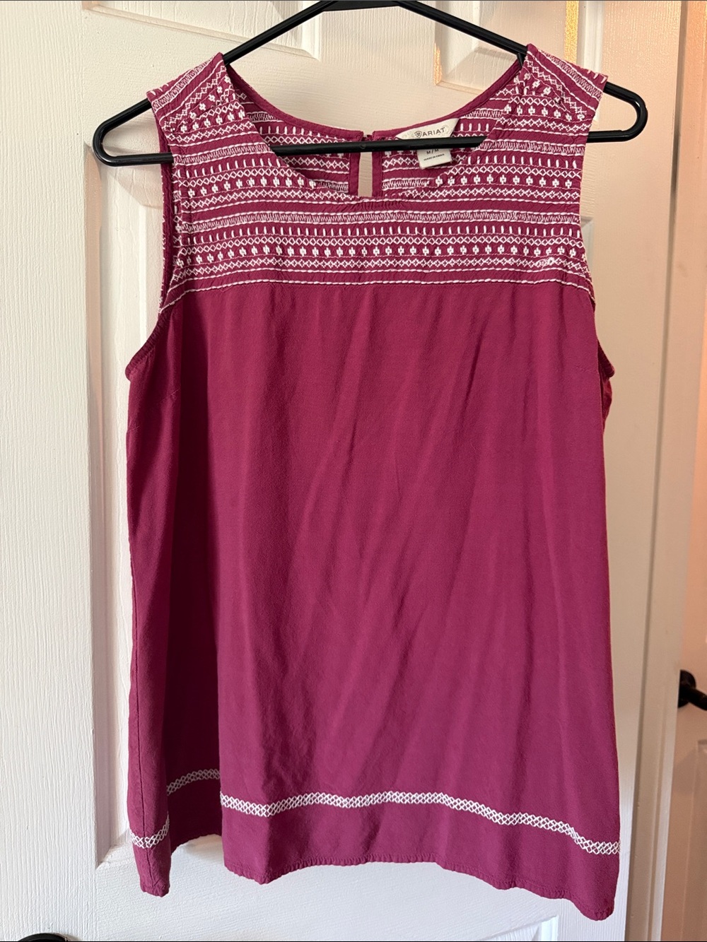 Ariat Embroidered Raspberry Camisole